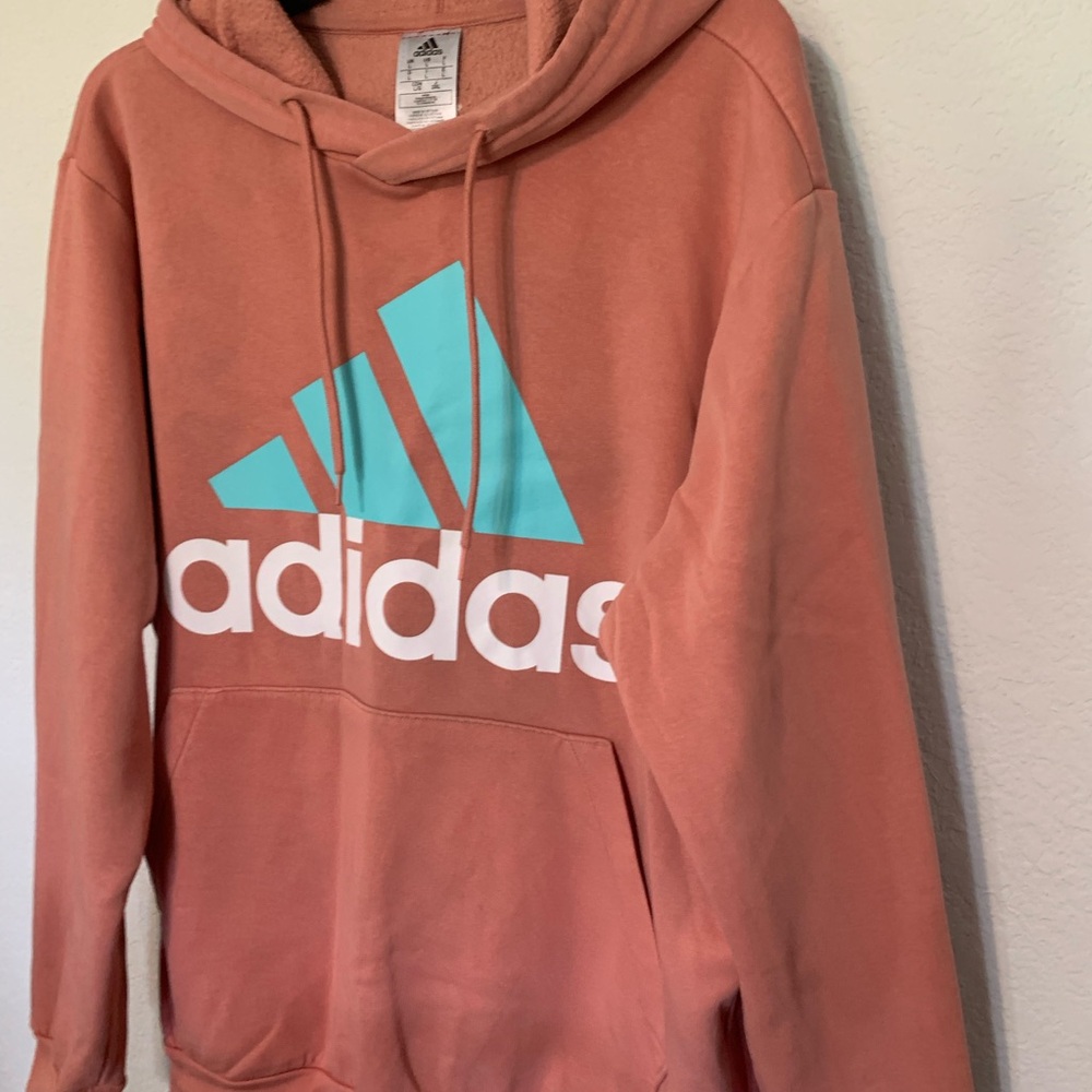 Adidas Coral Hoodie with Logo